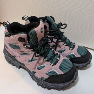 Merrell Outdoor Voices Collab Women Moab 2 Mid Waterproof Hiking Boot 9.5 Pink
